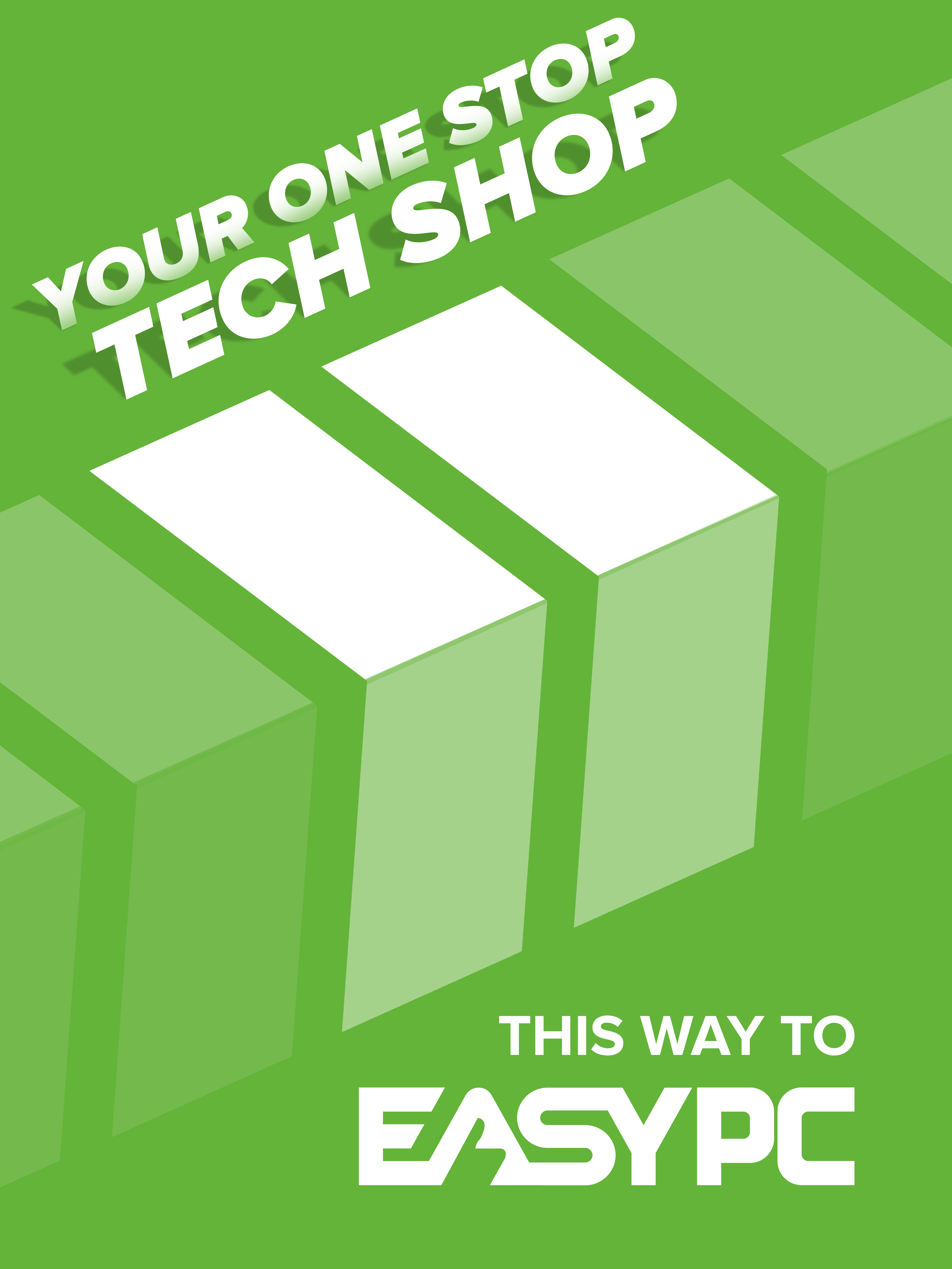 EasyPC services branding easypc graphic design green