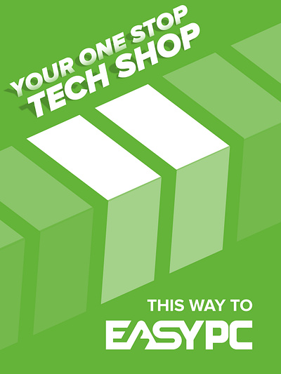 EasyPC services branding easypc graphic design green