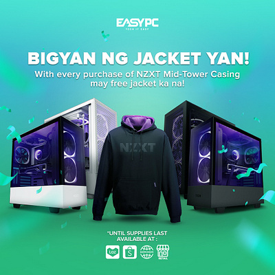 FREE JACKET EASYPC NZXT computer easypc free jacket nzxt pc