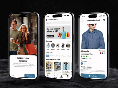 FASHION APP android app application branding clothing ecommerce fashion fashion app graphic design ios mobile mobile app design online online store shop shopify ui userexperiance userinterface ux