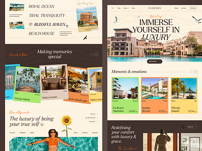 Havanza - Luxury Resort Landing Page Website booking design service farzan gg holiday homepage hotel booking landing page landingpage luxury resort booking spa travel stay vacation villa web design web designer website website design website designer