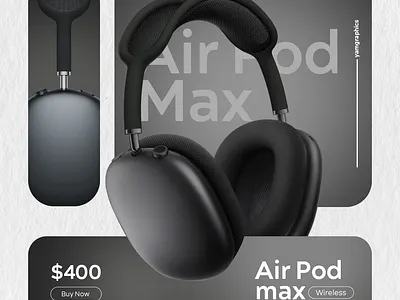AirPod Max | poster design | flyer design airpod max apple branding design flyer flyer design graphic design hadephone iphone poster poster design