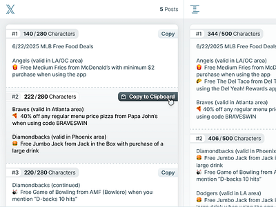 Preview SMS Social Media Post Feature Refinement character clipboard copy count flat gradient media post preview sms social ui ux work in progress