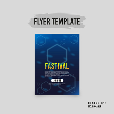 Flyer Template Design branding flyer graphic design logo template