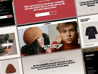 Sweeney - Ecommerce Website Design brand shop web branding clothing website ecommerce web design ecommerce website graphic design kintwear website product product design uiux design web design web ui design website website design woocommerce zeyox