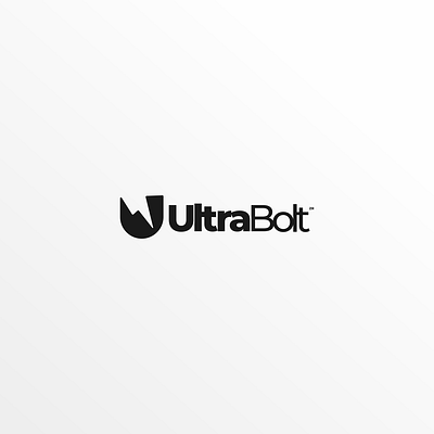 UltraBolt Logo app icon bolt branding flat icon lightning logo monogram simple logo u