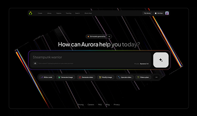 NOCRA UI Kit — Design system for AI products ai animation app chatbot chatgpt dashboard design desktop generate landing model neuro promo saas service template ui ux