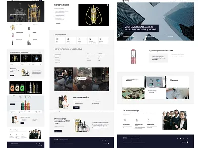 Website Page design graphic design ui