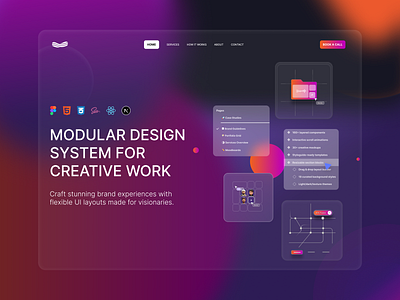 AI Hero UI {SaaS} ai ai landing page artificial intelligence colorful creative devdock figma gradient hero home page landing page machine learning minimal saas ui ui ux website