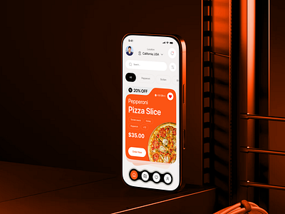 Pizza Delivery Mobile App - SliceIt add to cart courier delivery app fast food food and drink grocery ios menu mobile app mobile app design online food online food delivery ordering pizza pizza delivery recipe restaurant services tracking ux