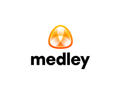 Medley Final Logo Design ai assistant block branding bubble center filter focus group help mihai dolganiuc design protect social media team web3