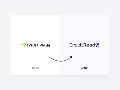 CreditReady logo revamp app branding design finance fintech graphic design illustration kinexa.agency kinexaagency logo logo design logo revamp typography ui ux vector
