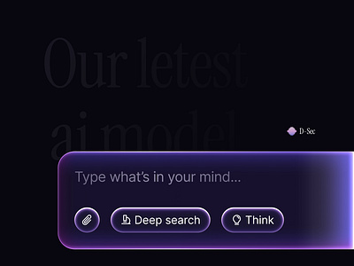 Chat with D-Sec ai artificial intelligence chat chatbot clean design designer eye i am a designer landing page lighitng product designer senior design web design website wow