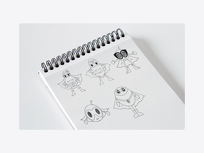CreditReady mascot sketches app branding design finance fintech graphic design illustration kinexa.agency kinexaagency logo ui vector