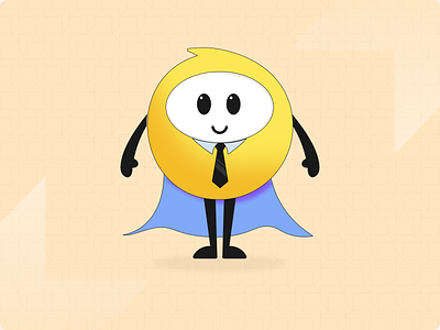 CreditReady mascot visual design cape character character design finance fintech graphic design illustration kinexa.agency kinexaagency mascot mascot design superhero