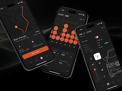 Smart Car Mobile App Design app app design app interface application ui automotive best ui mobile mobile app design mobile app ui mobile ui modern app ui modern ui popular smart car mobile app ui ui design ui ux ui ux design
