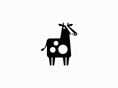 Playful And Geometric Cow Logo animal branding cartoon cow dairy design farm food geometric icon identity illustration kids logo mark mascot milk playful symbol vector