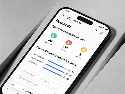 Work Tracking and Payroll Management Mobile App Design app blue clean design light management mini minimalistic mobile modern neat payroll salary tracking ui ux work
