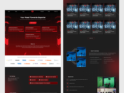 Game Media Streaming Platform Website broadcasting gaming streaming studio ui ux website