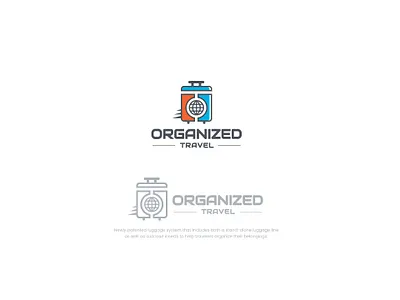 Logo Design for Organize Travel Company baglogo branding creativelogo creativelogodesign globelogo illustration keysoft media latestlogo logo logodesign logodesigner logodesigning logos modernlogo modernlogodesign tlogo travel travellogo travelslogo worldlogo