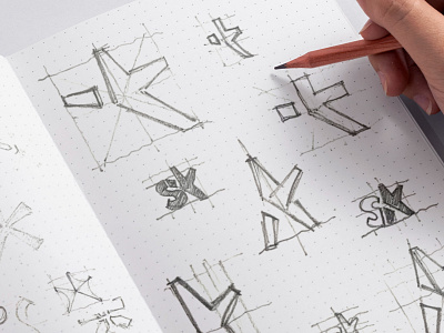 Starfish I Logo Sketches brand identity branding concept design discover dots early graphic design hand illustration logo logosketch moleskine notebook sketch sketches star starfish typography vector