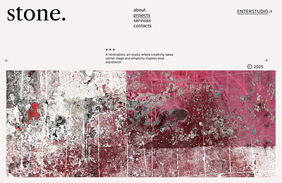 Art studio branding ui