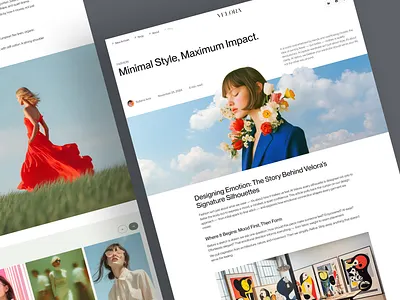 E-commerce Blog Page Design blog blog page blog page design clean design e commerce ecommerce fashion fashion ui graphic design header ui landing news newspaper ui design ui ux uiux ux web web design website