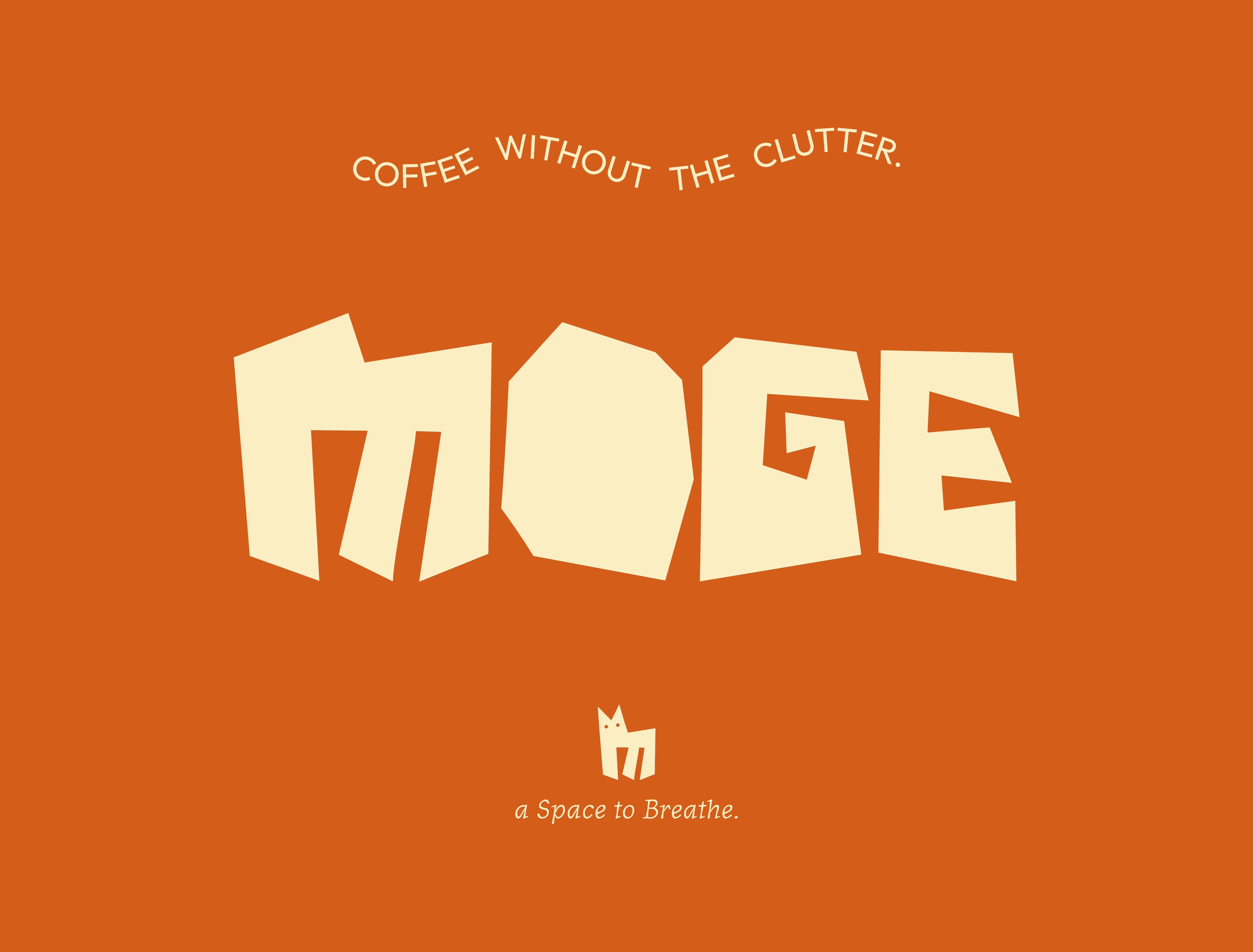 MOGE CAFE bold brand identity bold logo brand identity brand identity design branding cafe cafe brand identity cafe logo coffee geometric graphic design logo logo design minimal minimal logo minimalist modern branding
