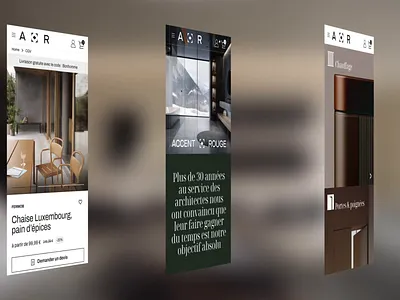 ACCENT ROUGE animation branding design illustration interface minimal motion ui ux webdesign