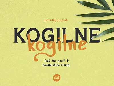 Kogilne Font Duo book cover bundle font christmas comic cute fashion feminine font duo handwritten headline invitation lettering logotype minimalist nostalgic opentype serif typography vintage webfont
