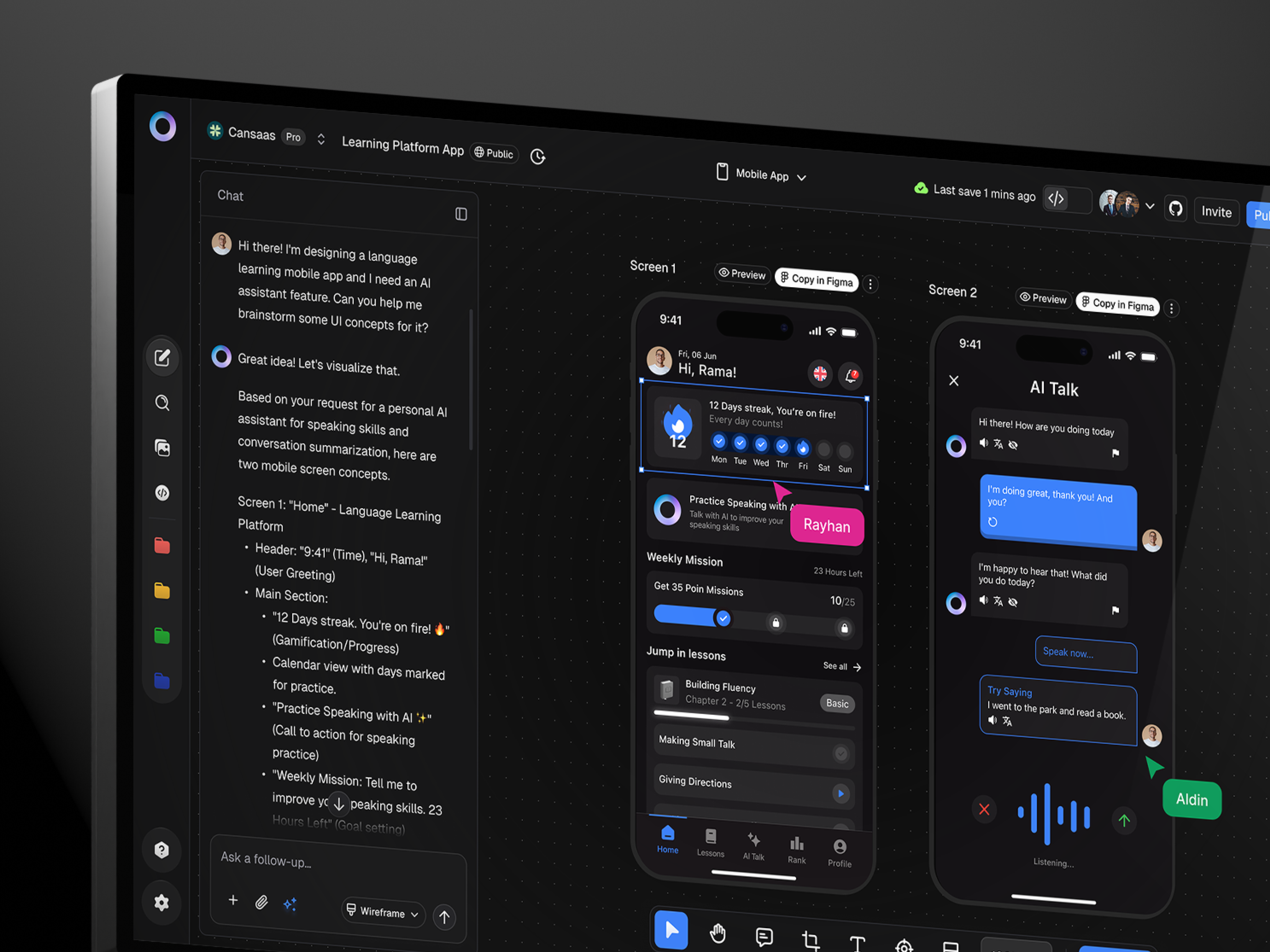 MakeUI - AI UI Generator Dashboard ai dashboard ai generate cansaas chatbot clean dashboard design interface product design saas ui ui ai ui builder ui dashboard ux