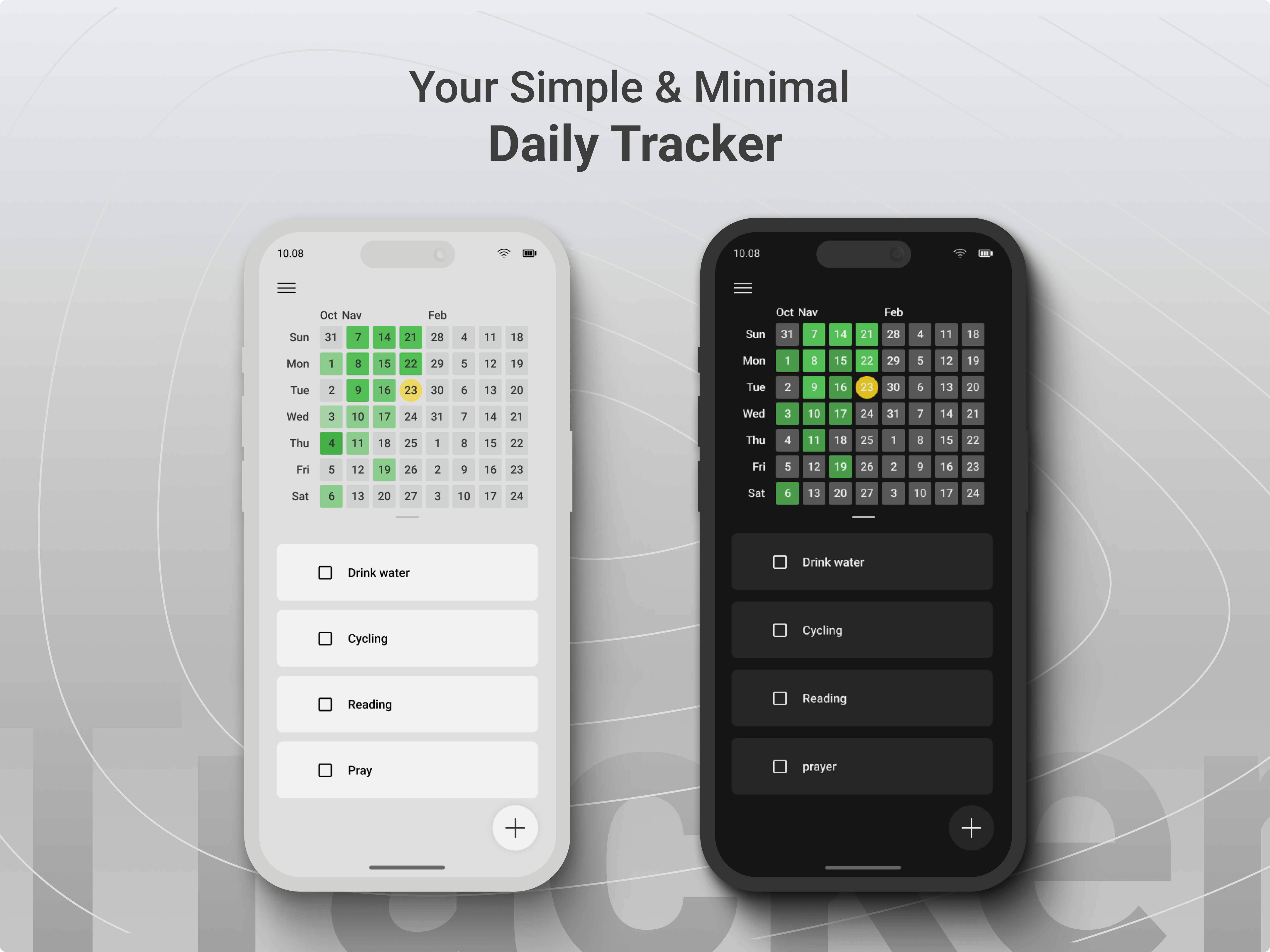 Example of Minimal Mobile App UI/UX Design