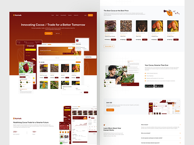 SaaS Platform For Exporter Landing Page exporter landing page saas ui ux website