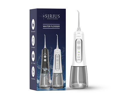 SIRIUS – Water Flosser Packaging Design opentohire