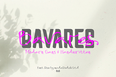 Bavares Font Duo book cover fashion feminine font duo handlettering handwritten headline font invitation lettering logotype nostalgic opentype sans typography vintage webfont wedding