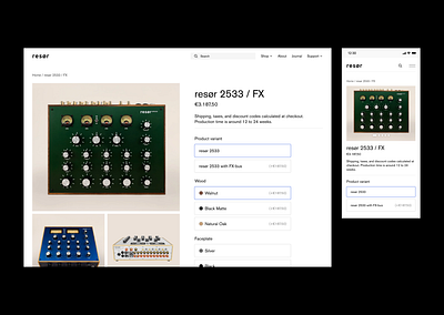 Rotary Mixers E-commerce Concept analog croatia digital design e commerce layout minimalistic mixer mobile design resor rijeka ui website design zagreb