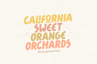 Sweet Orange - Hand-painted Sans