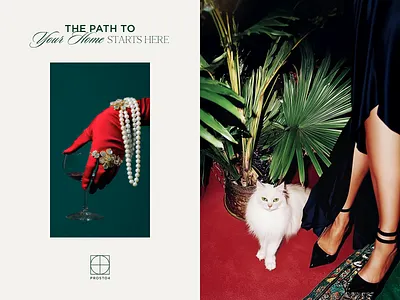 JUST FOUR - Logo & Brand Identity For Real Estate Expert Agency agency ai brandbook branding brandstory cat design expert graphic design home identity logo midjorney premium real estate rieltor service