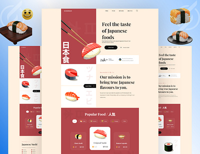 Responsive Web Theme for Sushi Restaurant animation bash branding css digitalexperience figma front end developer frontend git html javascript landing page linux nice responsivedesign sushilovers ui uiux vite webdevelopment
