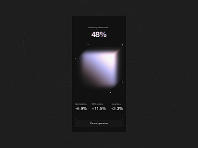 Loading... analysis app black cube data development military mobile mono ui ux white
