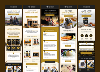 Email Template Design for Scottish Bee branding email design email designer email marketing email newsletter design email template design figma design figma email design graphic design klaviyo email marketing klaviyo template newsletter design ui