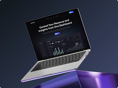 SaaS Dashboard Landing Page UI Design - Anavio dashboard landing page saas ui design