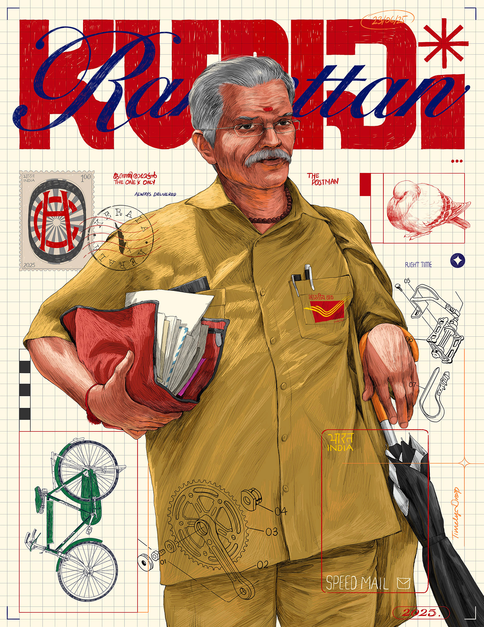 Kunjiramettan art design ffk folksfromkerala illustration sajid