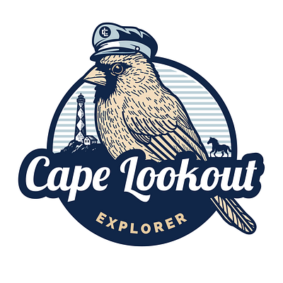 Cape Lookout explorer logo design branding design graphic design graphic designer illustration logo logo design ui ux vector