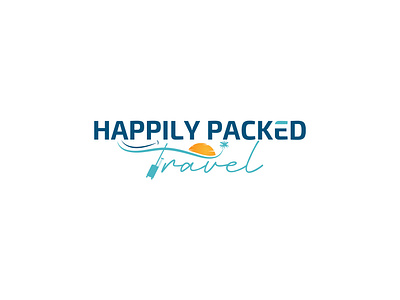 Happily Packed Travel Logo Design 3d 99 designs logo bag branding business creative logo custom logo design graphic design letter logo logo logo maker modern logo travel vector