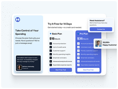 💸 Fintech Pricing Page Exploration androiddesign design fintech iosdesign mobileapp pricing pricing page ui uidesign uxdesign