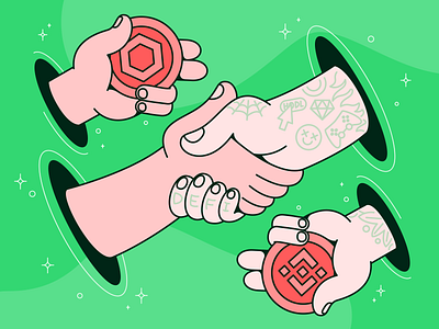 DefiSwaps academy crypto deal defi design economy editorial educational exchange hands illustration lines metaverse swap trust tutorial ui ux vector web3