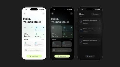 Ai Chat App 2 android app design figma flutter ios mobile ui
