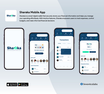 Sharaka Mobile App digital wallet app mobile app