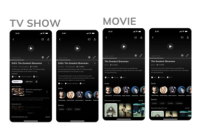 Movie streaming app android app design flutter ios mobile movie ui